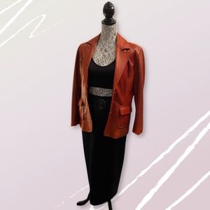 Rust Colour Boutique of Leather Blazer